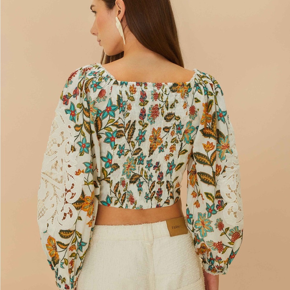 FARM Rio NWT Embroidered Blouse - Picture 2 of 7